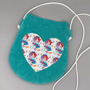 Mermaid heart purse